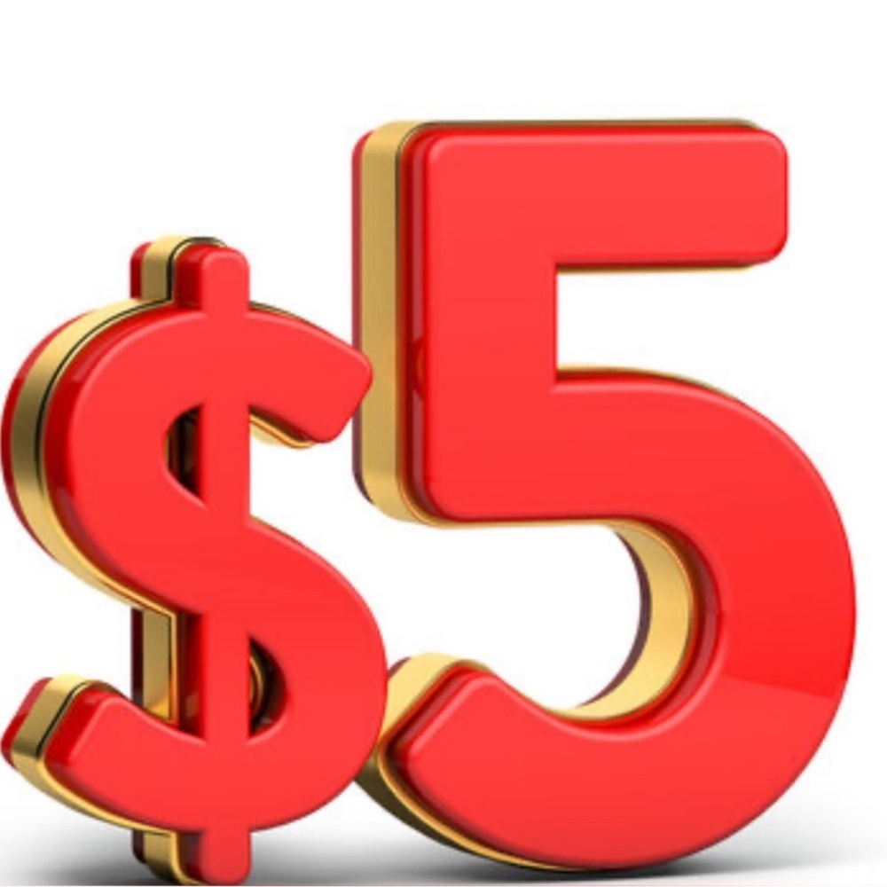 $5 dollor sale -Live show